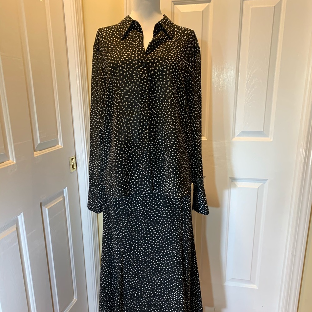 Villager Liz Claiborne polkadot blouse & skirt set